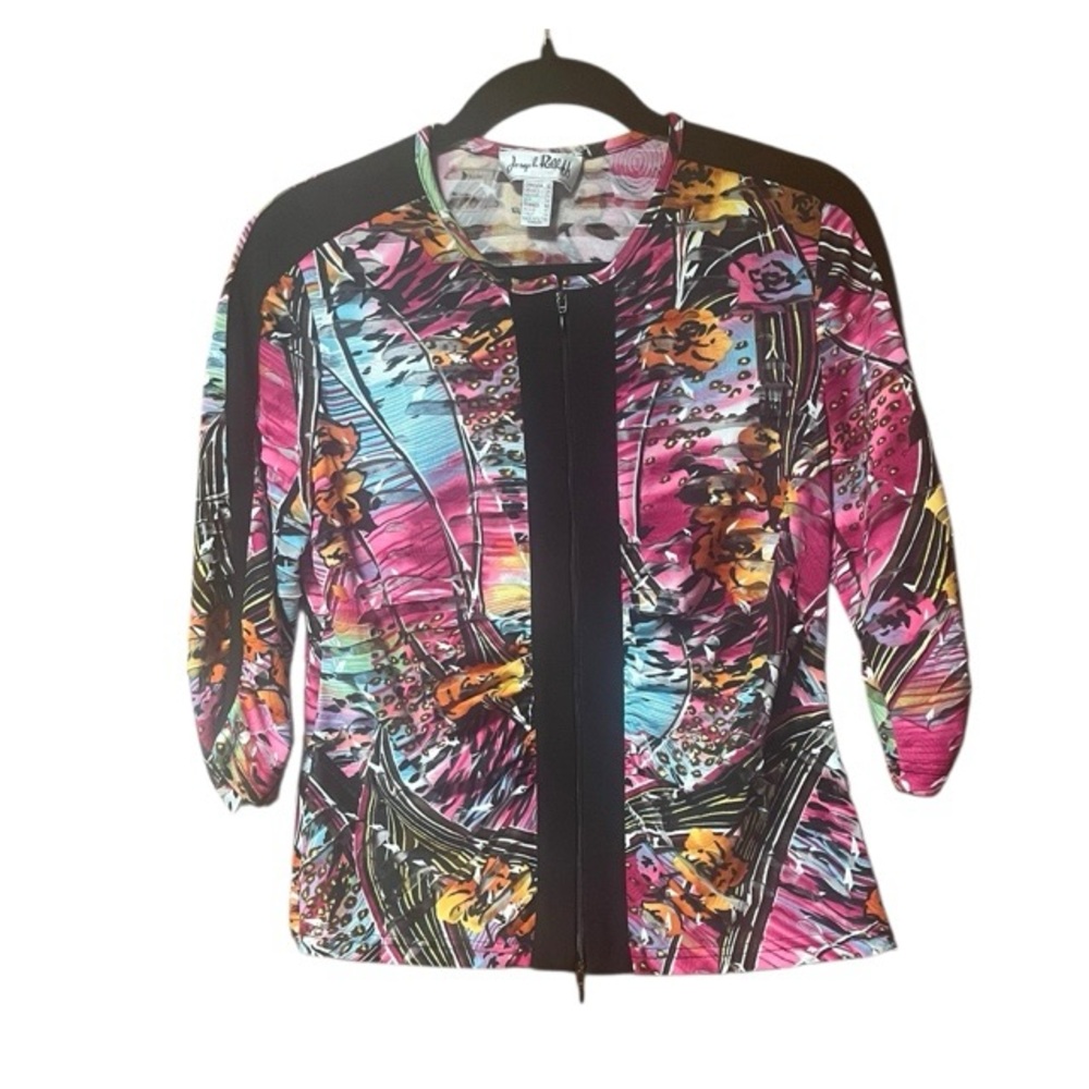 Joseph Ribkoff Abstract Floral Lightweight‎ Jacket